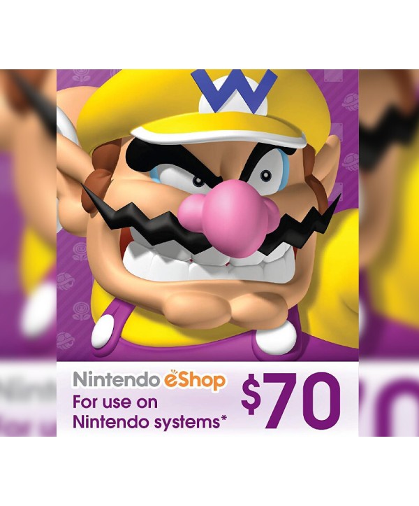 eShop Prepaid Card $70 CA Nintendo eShop Key 